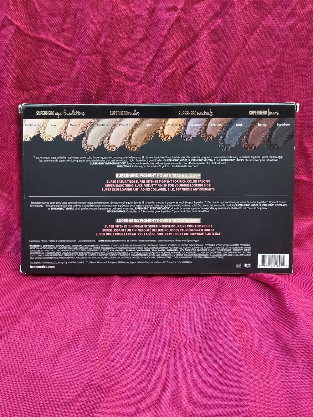 IT Cosmetics Superhero Eyeshadow Palette - Neutral Shades (NWT)